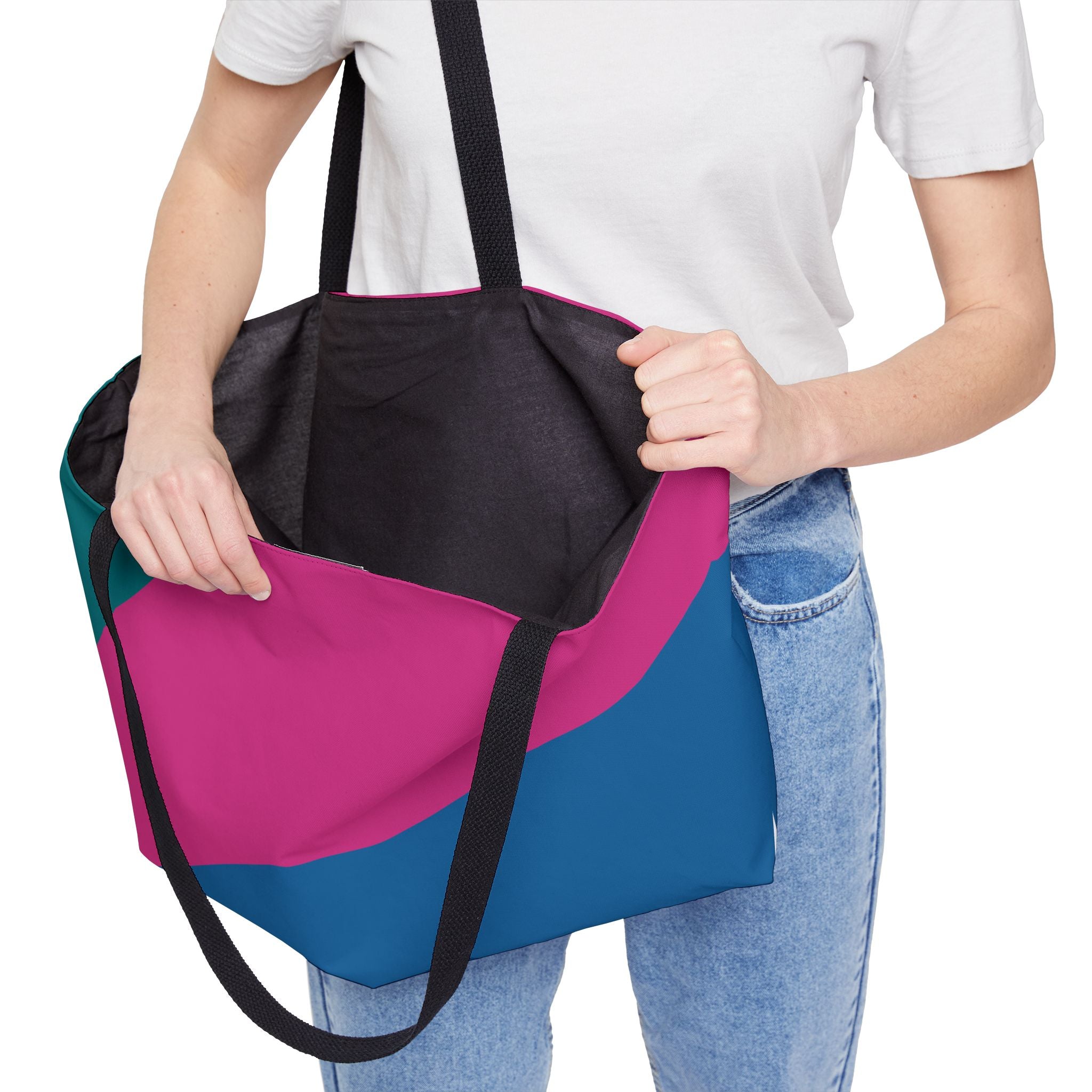 Colorblock Tote Bag