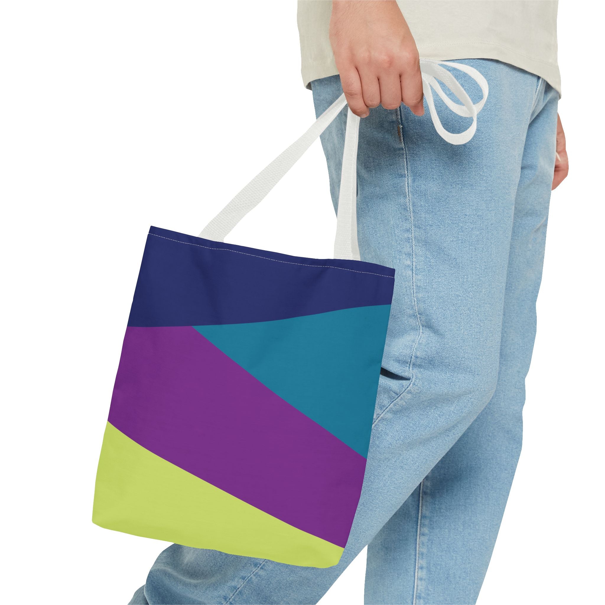 Colorblock Tote Bag