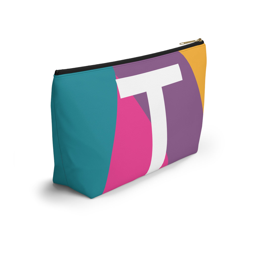 Colorblock Accessory Pouch — Monogram T T-Bottom Cosmetic Bag