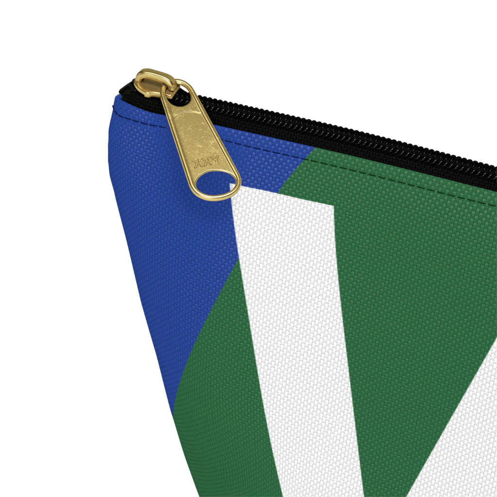 Colorblock Accessory Pouch — Monogram W T-Bottom Cosmetic Bag
