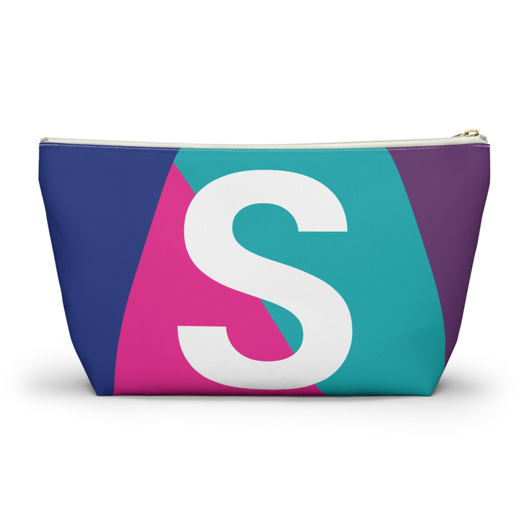 Colorblock Accessory Pouch — Monogram S T-Bottom Cosmetic Bag