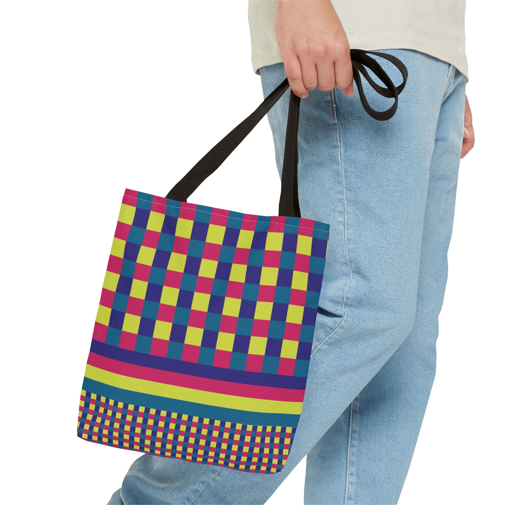 Colorblock Tote Bag