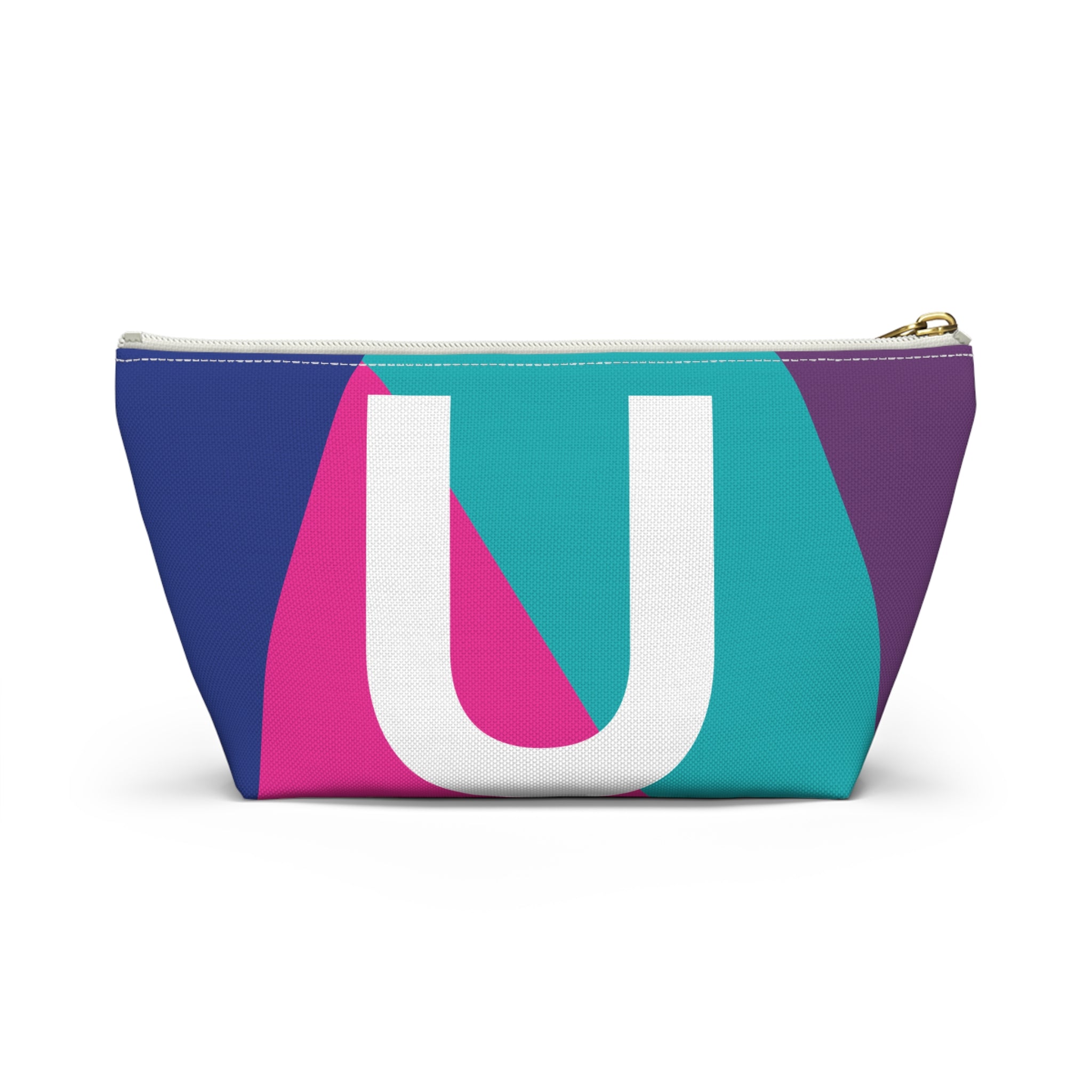 Colorblock Accessory Pouch — Monogram U T-Bottom Cosmetic Bag