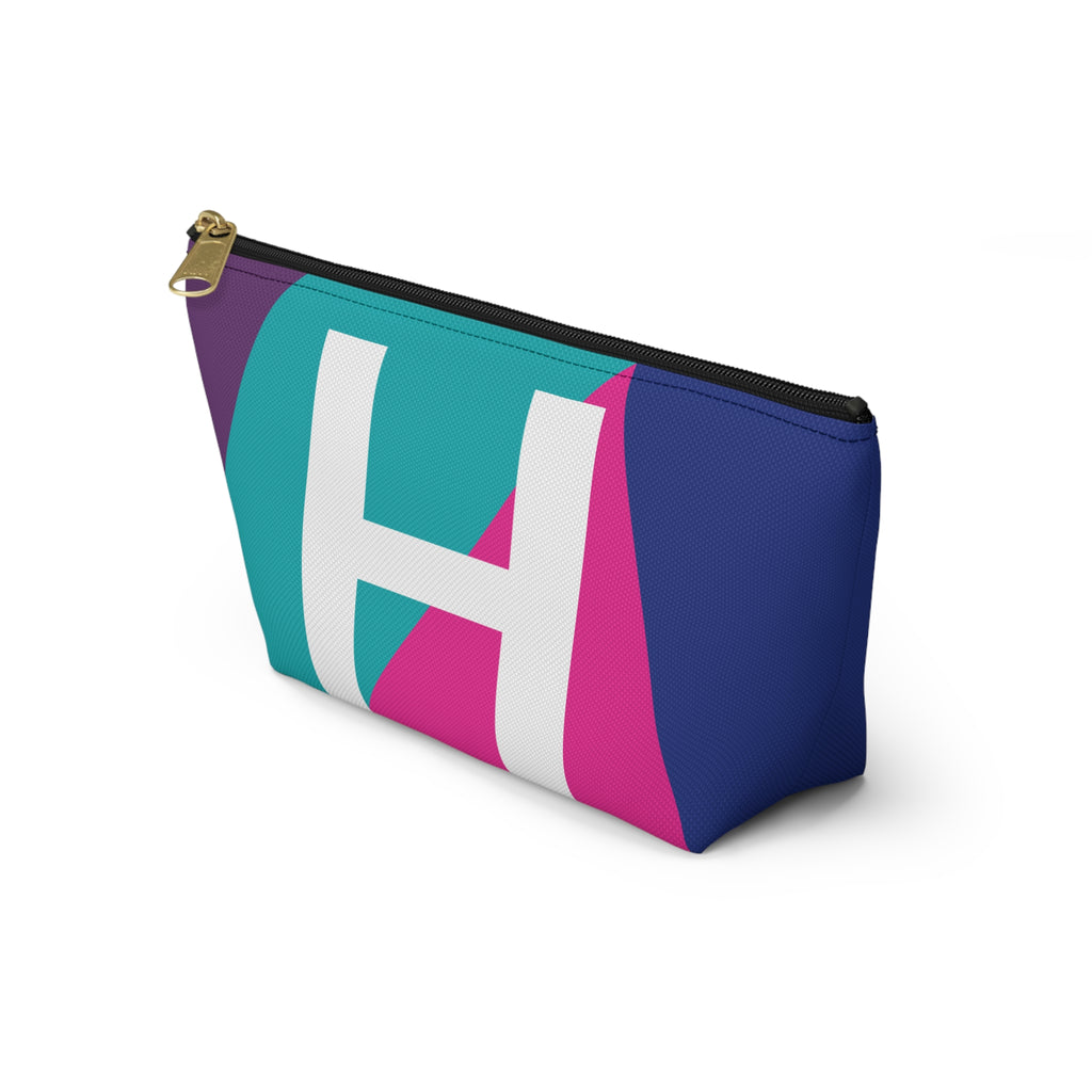 Colorblock Accessory Pouch — Monogram H T-Bottom Cosmetic Bag
