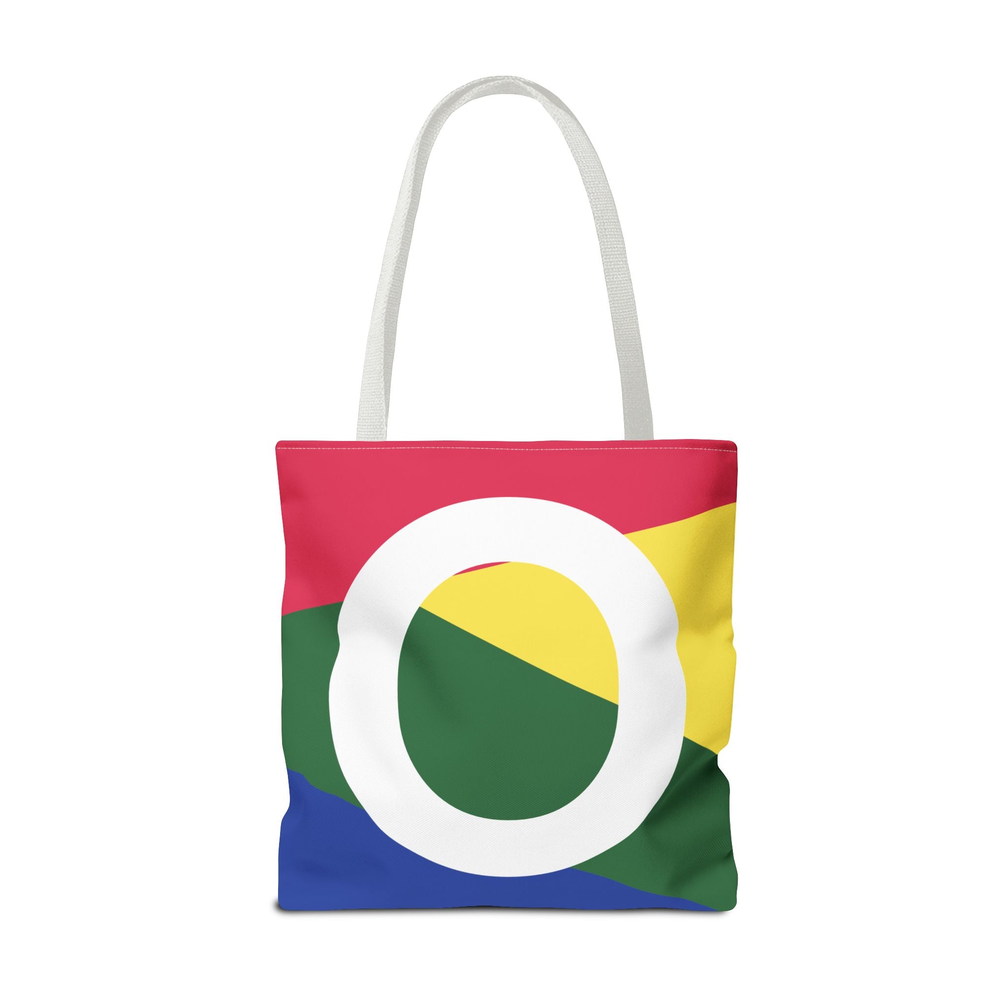 Monogram 'O' Colorblock Tote Bag — Personalized Initial O Shoulder Tote