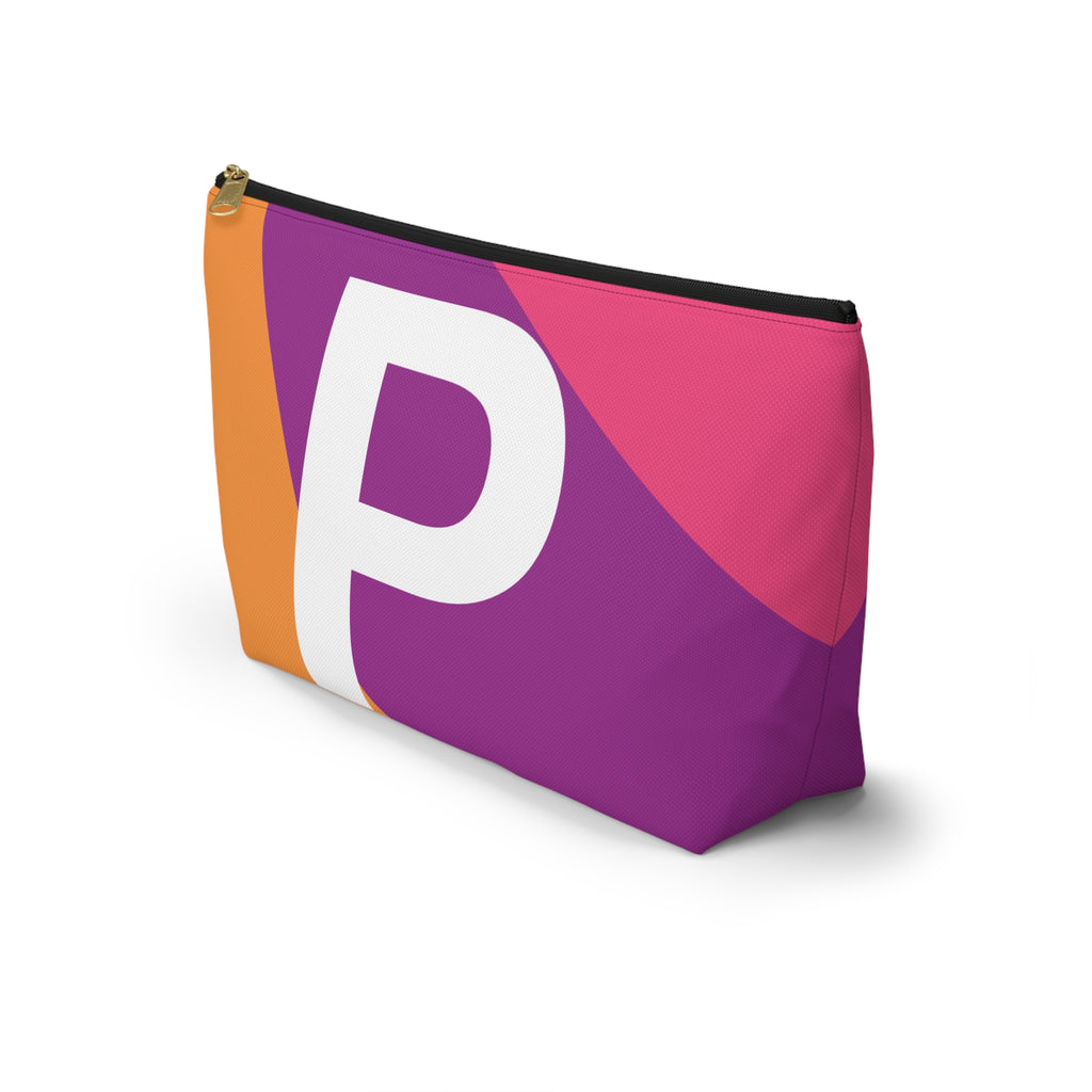 Colorblock Accessory Pouch — Monogram P T-Bottom Cosmetic Bag