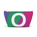 Initials Colorblock Accessory Pouch — Monogram O T-Bottom Cosmetic Bag