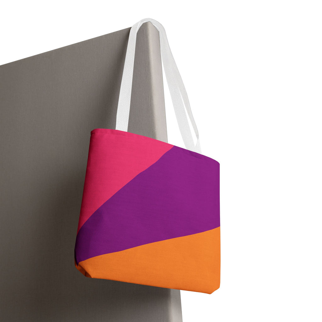 Colorblock Tote Bag