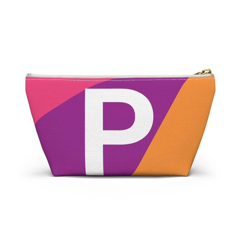 Colorblock Accessory Pouch — Monogram P T-Bottom Cosmetic Bag