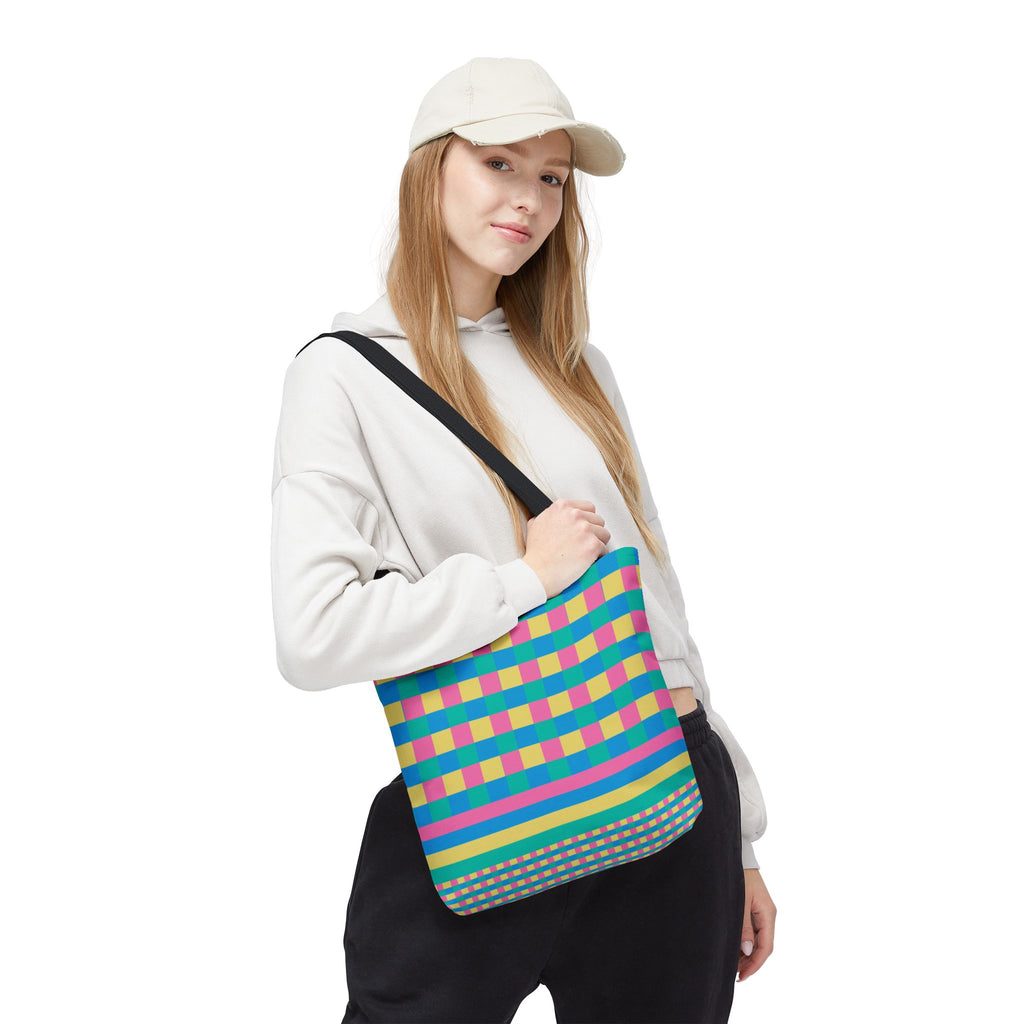 Colorblock Tote Bag
