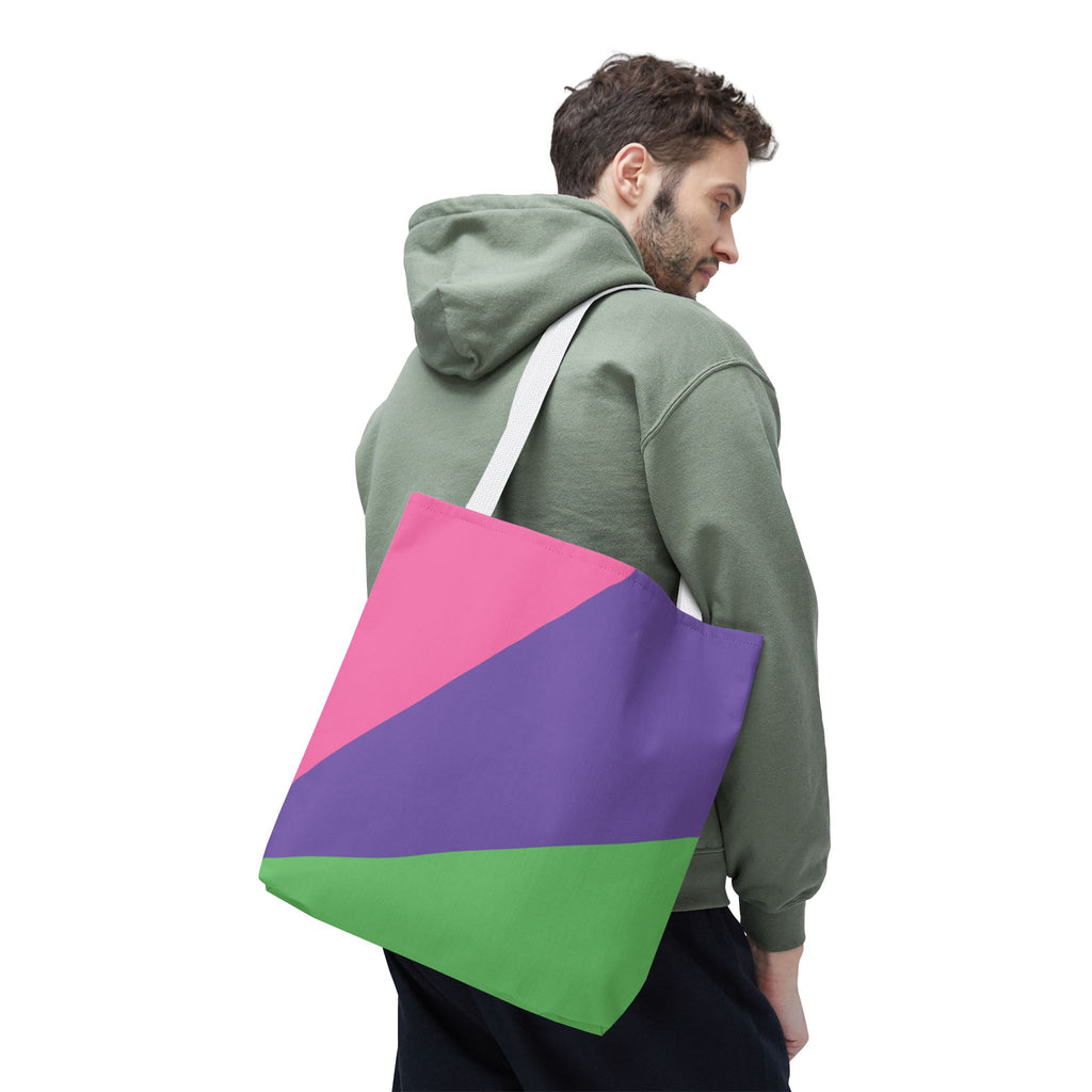 Colorblock Tote Bag