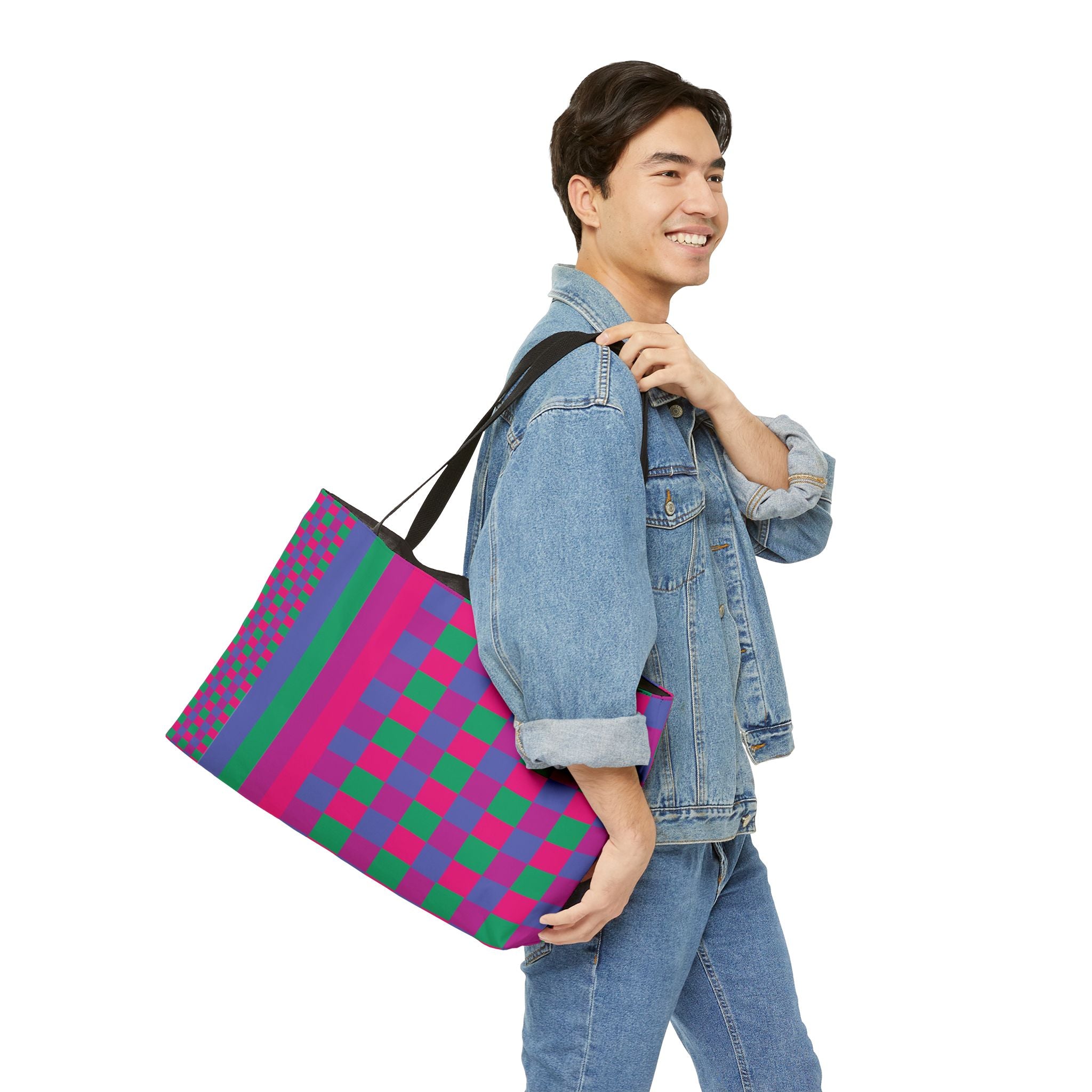 Colorblock Tote Bag