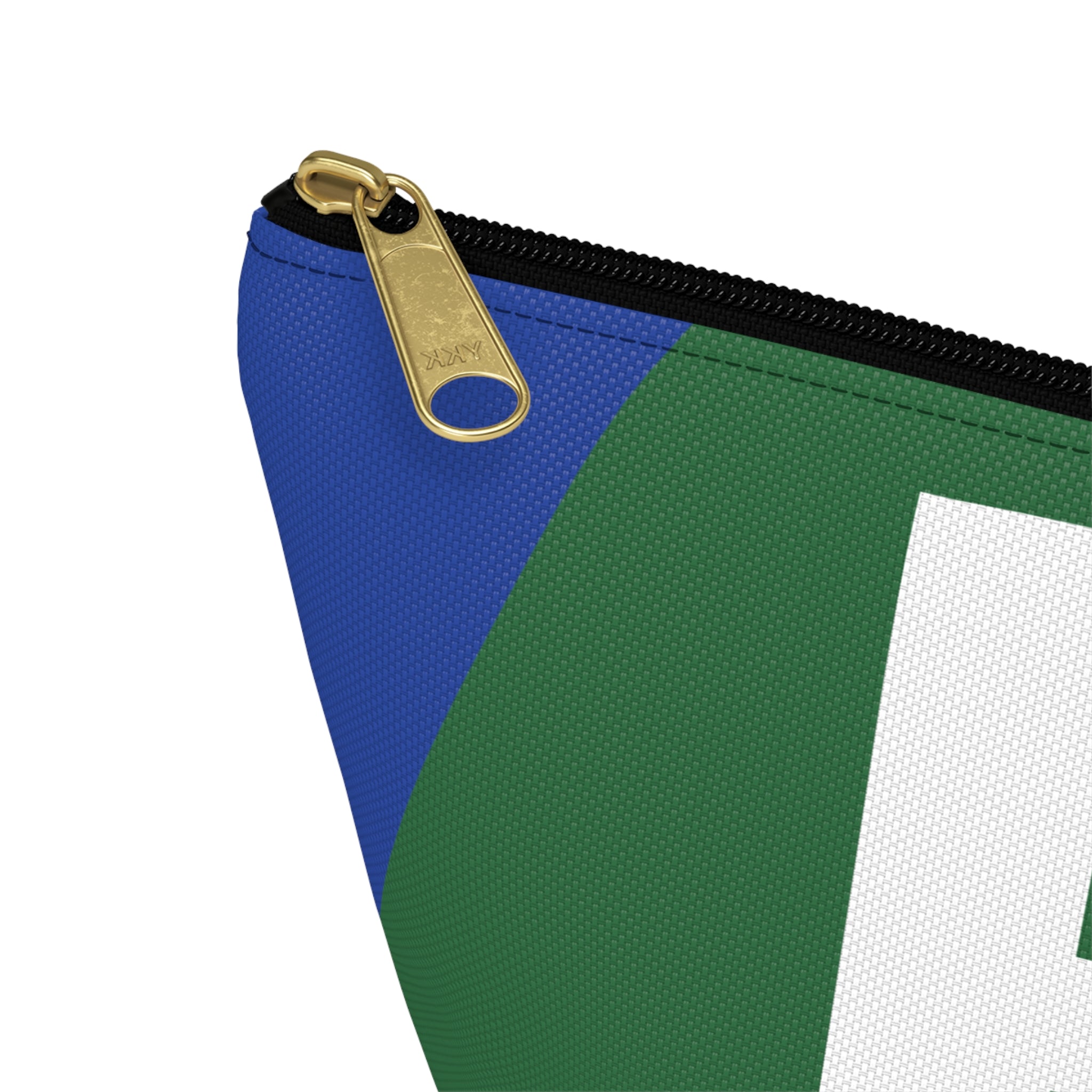 Initials Colorblock Accessory Pouch — Monogram E T-Bottom Cosmetic Bag