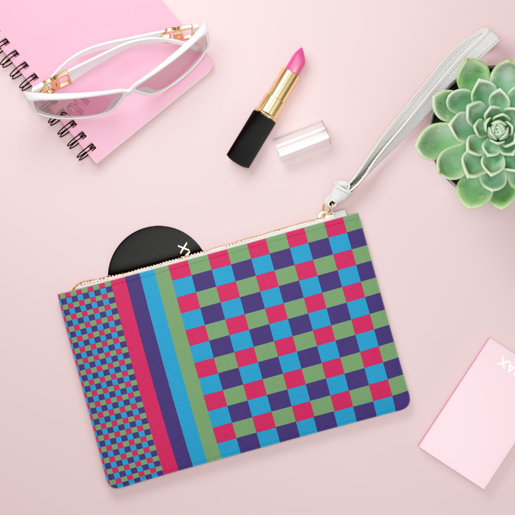 Colorblock Clutch Bag