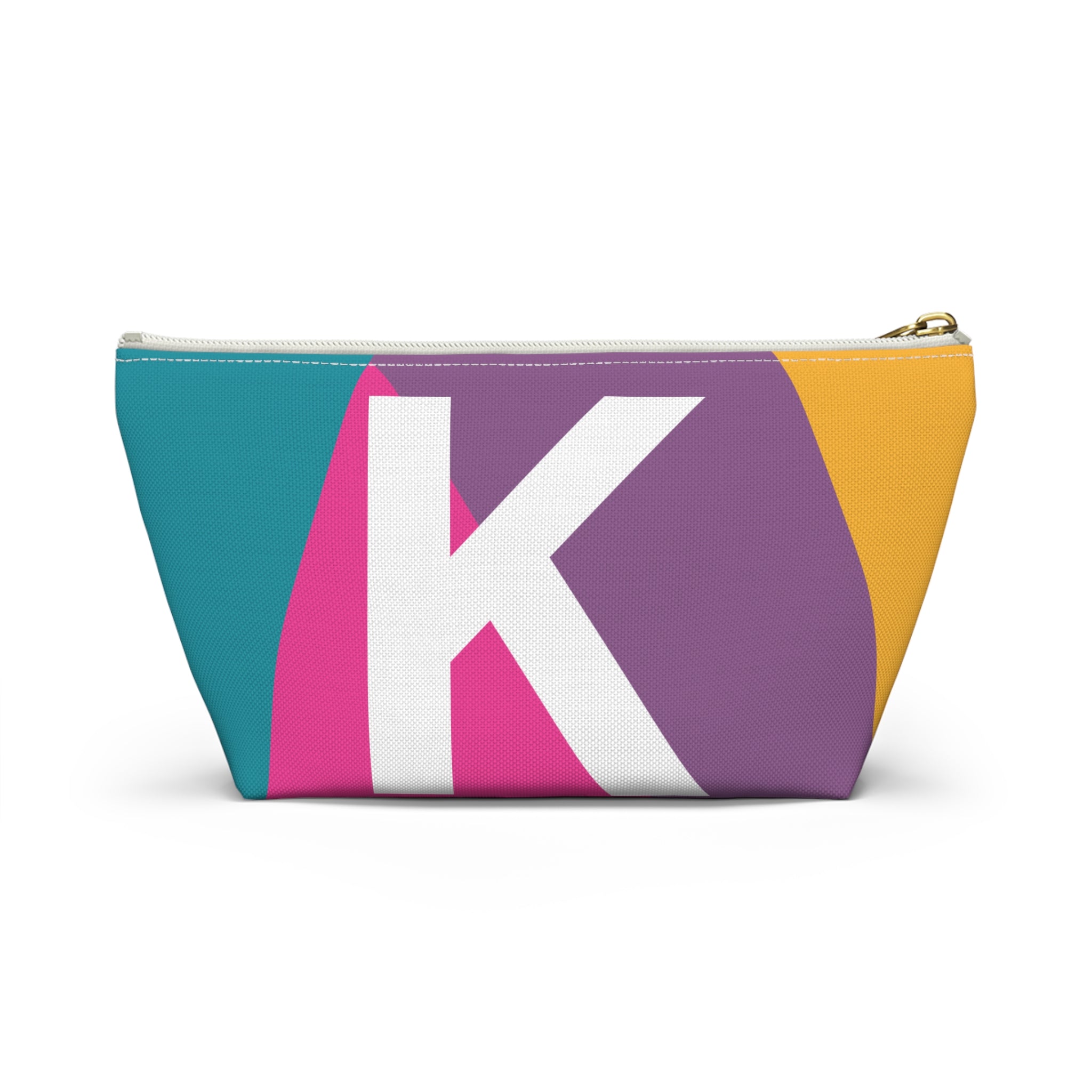 Colorblock Accessory Pouch — Monogram K T-Bottom Cosmetic Bag
