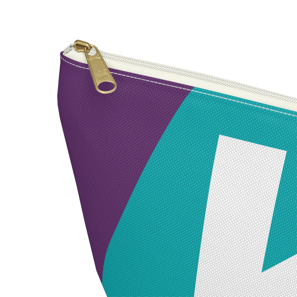 Colorblock Accessory Pouch — Monogram K T-Bottom Cosmetic Bag