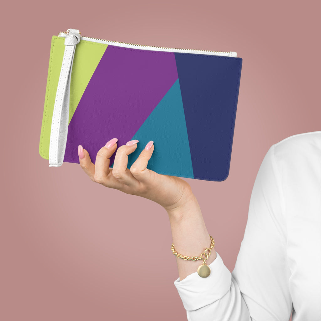 Retro Colorblock Clutch Bag | 80s & 90s Inspired