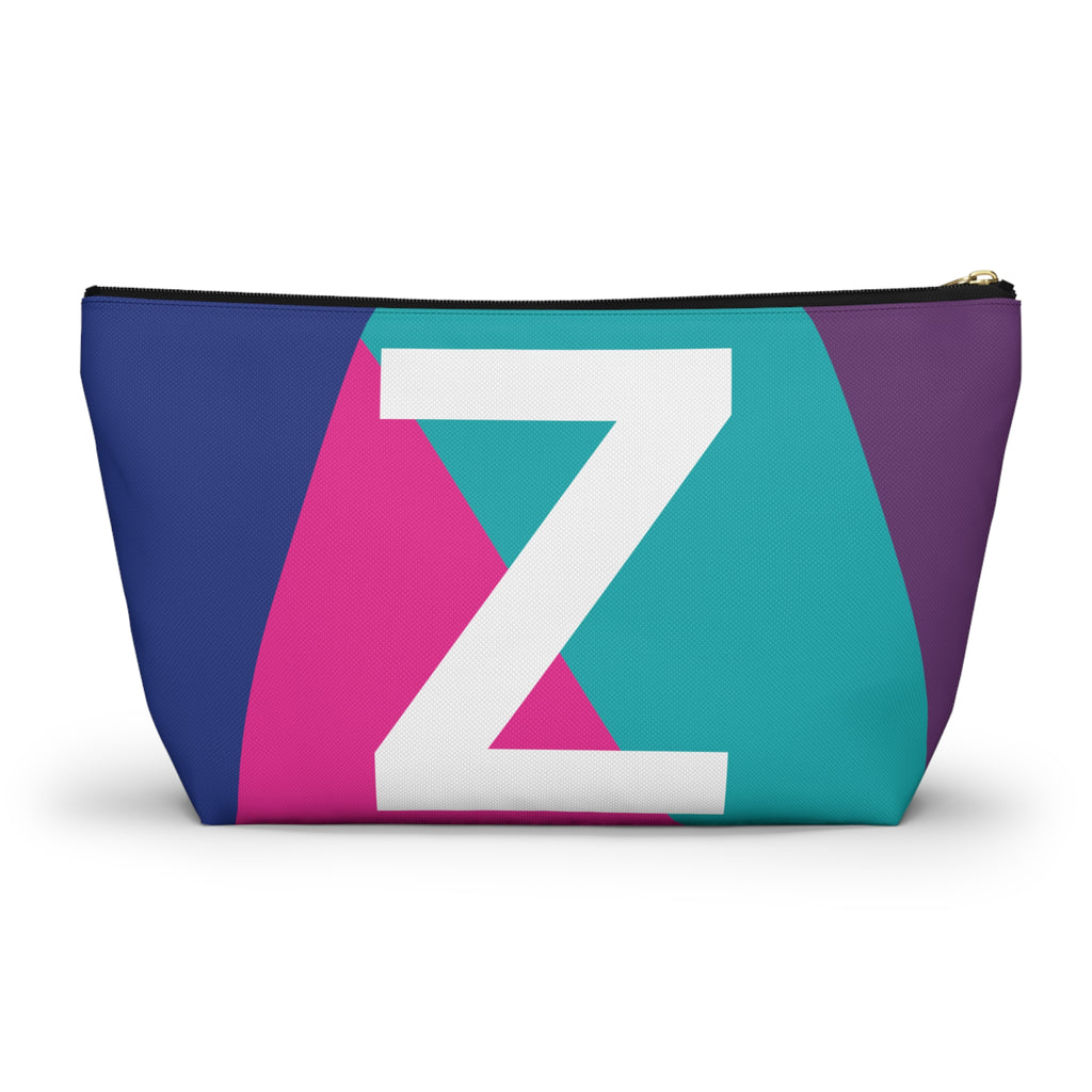 Colorblock Accessory Pouch — Monogram Z T-Bottom Cosmetic Bag
