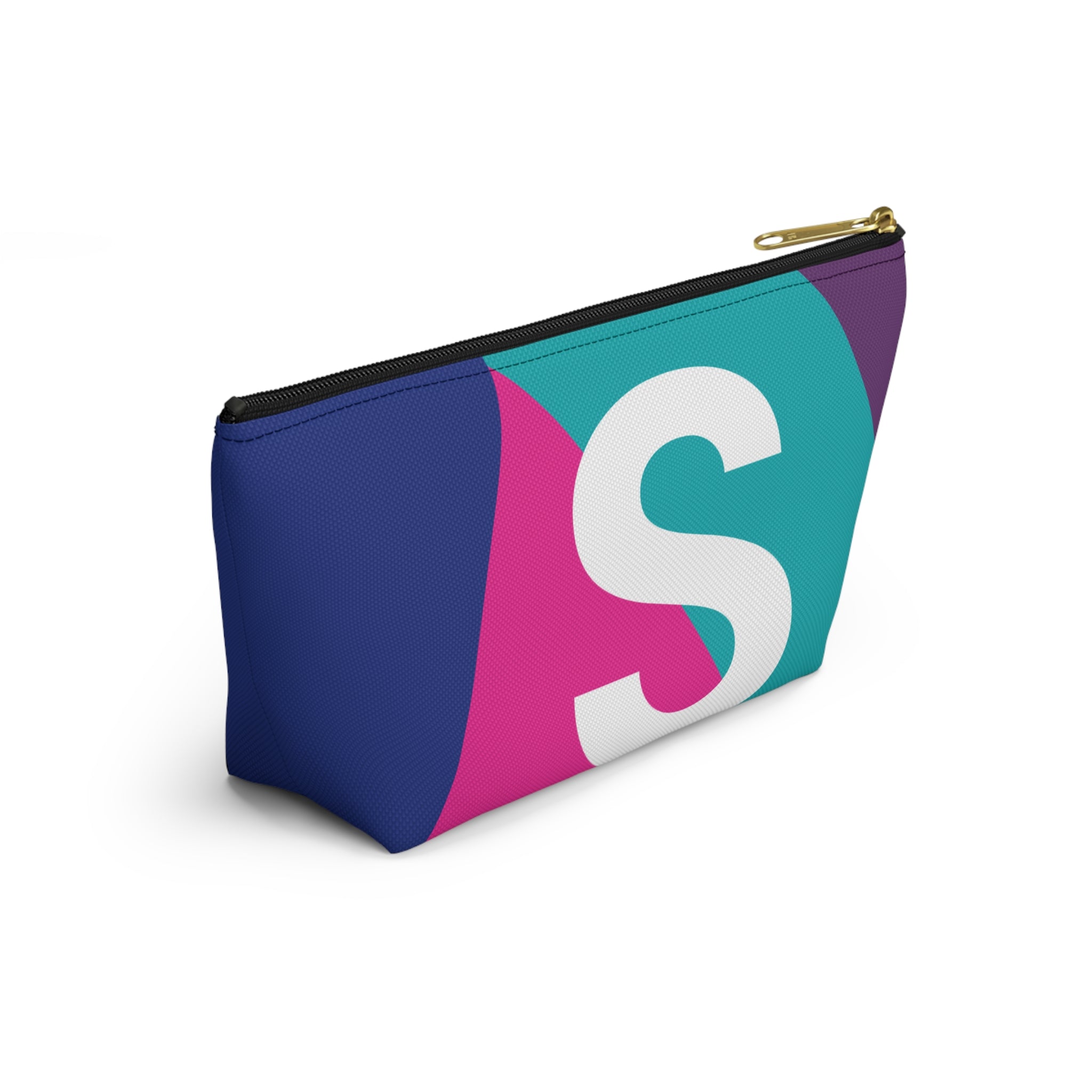 Colorblock Accessory Pouch — Monogram S T-Bottom Cosmetic Bag