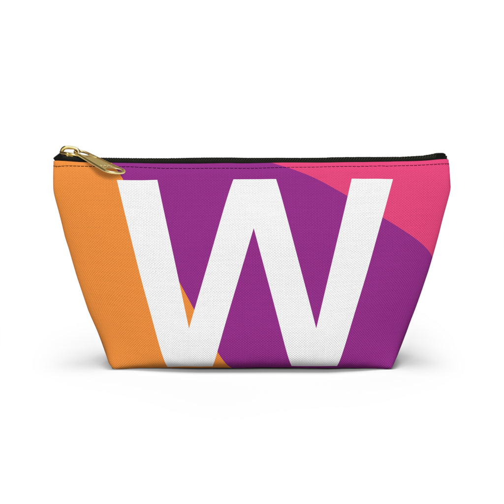 Colorblock Accessory Pouch — Monogram W T-Bottom Cosmetic Bag