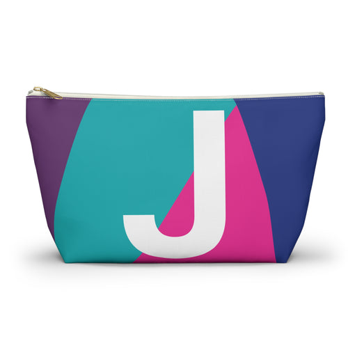 Colorblock Accessory Pouch — Monogram J T-Bottom Cosmetic Bag