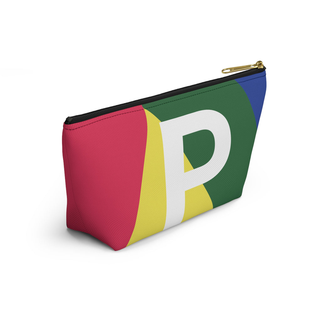 Colorblock Accessory Pouch — Monogram P T-Bottom Cosmetic Bag