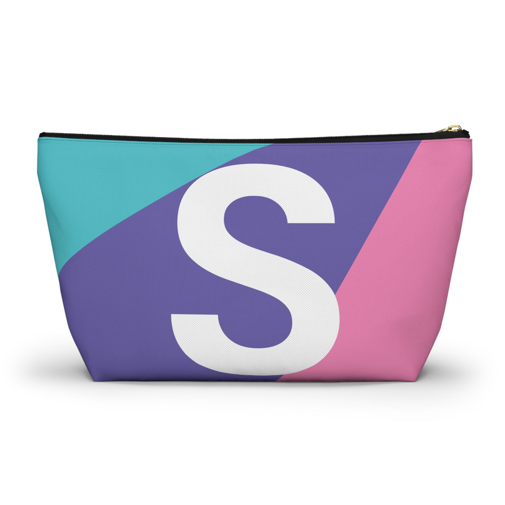 Colorblock Accessory Pouch — Monogram S T-Bottom Cosmetic Bag