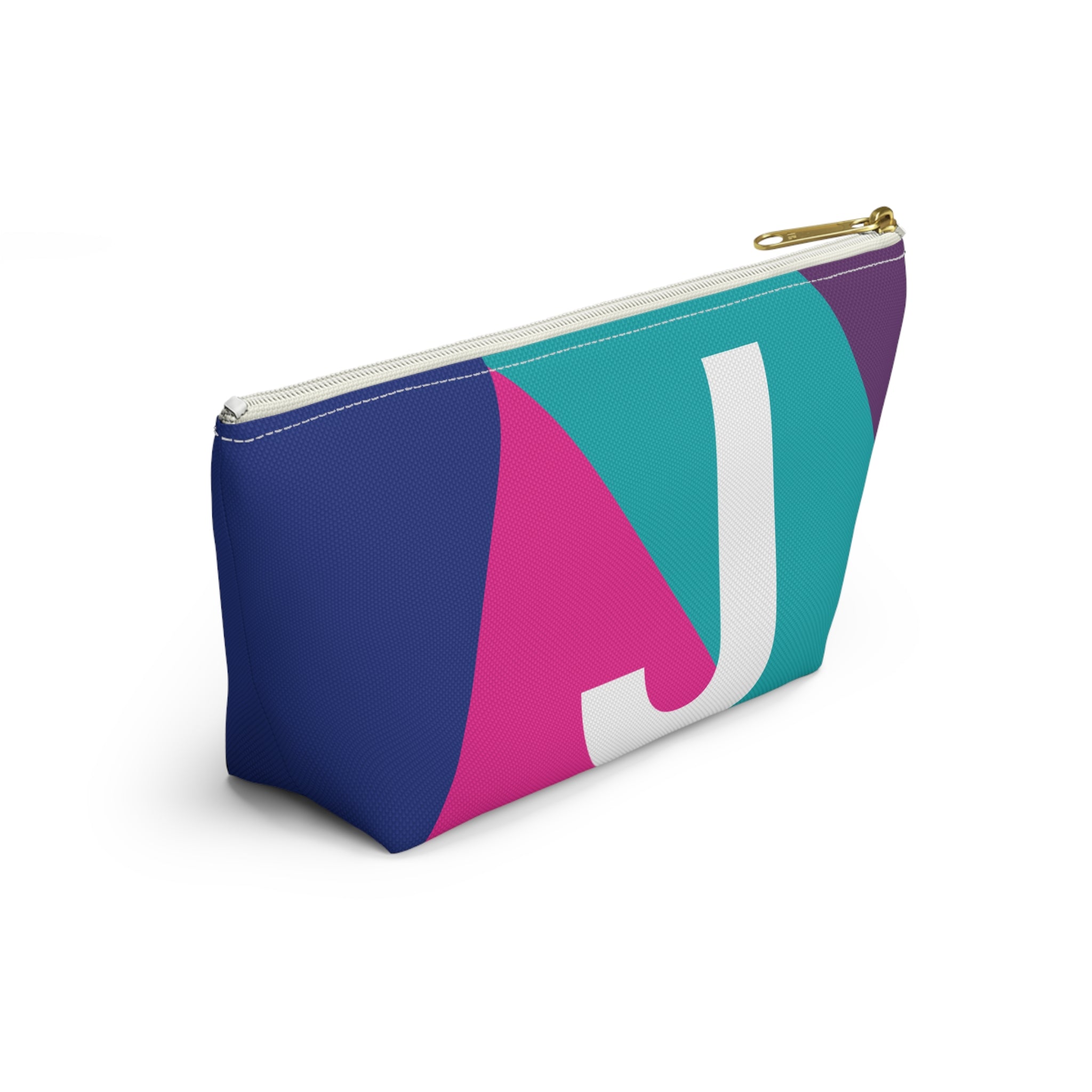 Colorblock Accessory Pouch — Monogram J T-Bottom Cosmetic Bag
