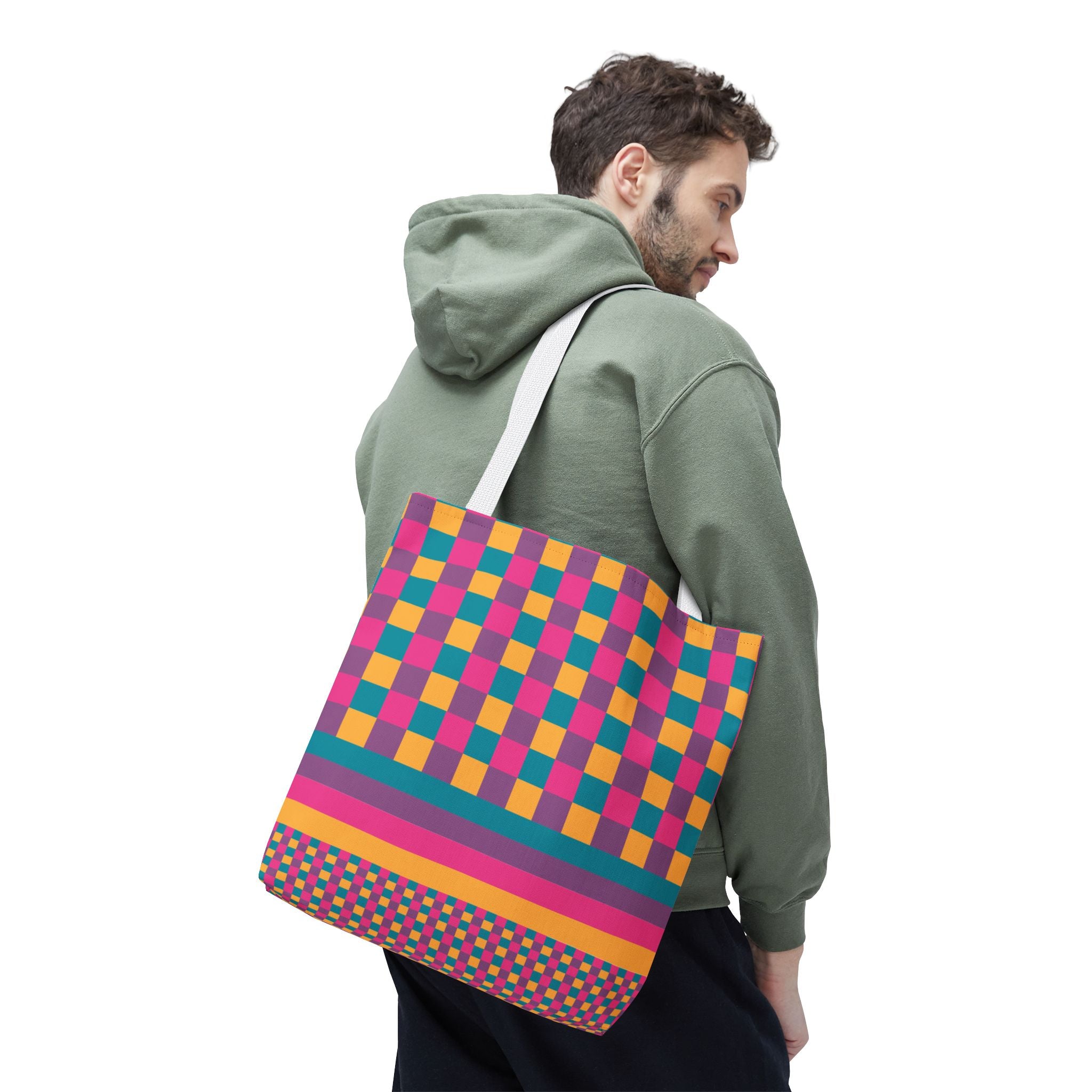 Colorblock Tote Bag
