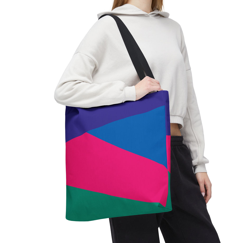 Colorblock Tote Bag