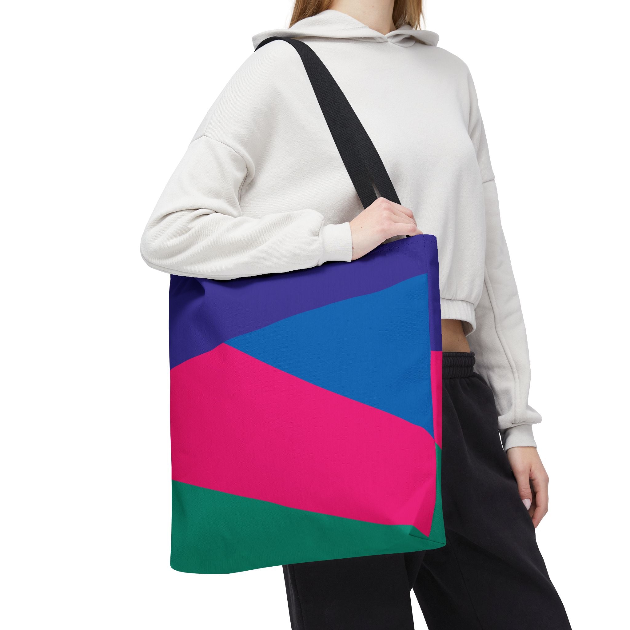 Colorblock Tote Bag