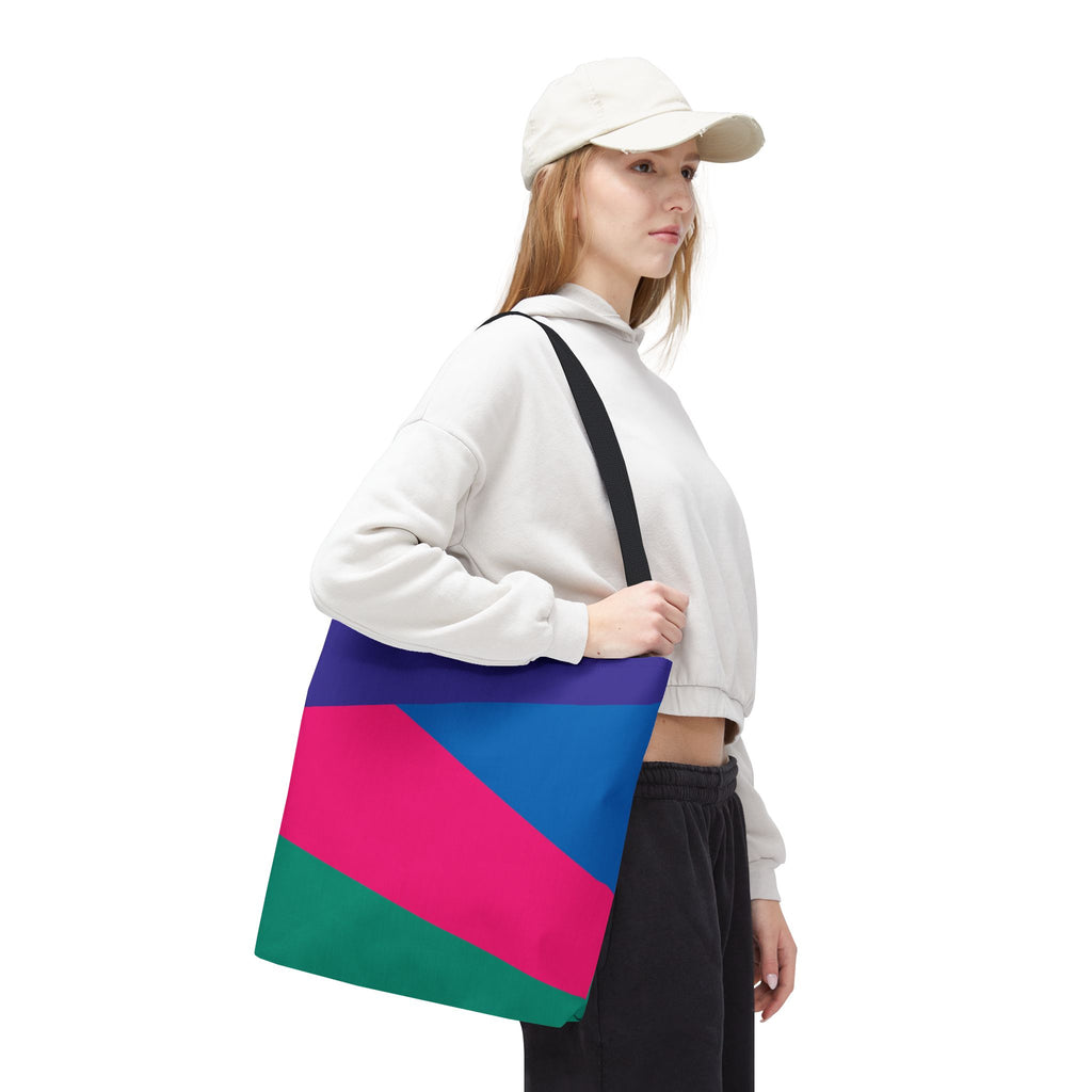 Colorblock Tote Bag