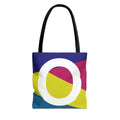 Monogram 'O' Colorblock Tote Bag — Personalized Initial O Shoulder Tote
