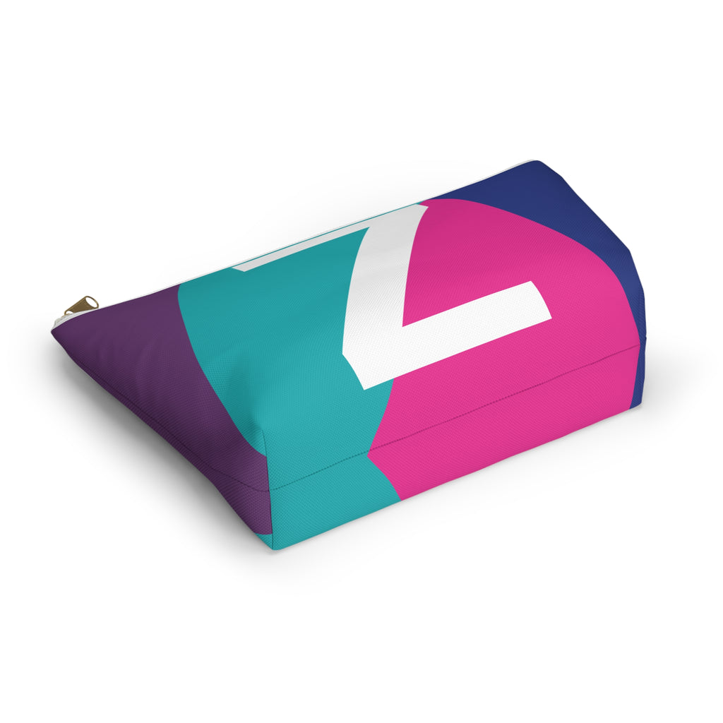 Colorblock Accessory Pouch — Monogram Z T-Bottom Cosmetic Bag