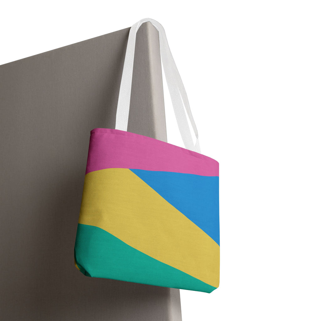 Colorblock Tote Bag