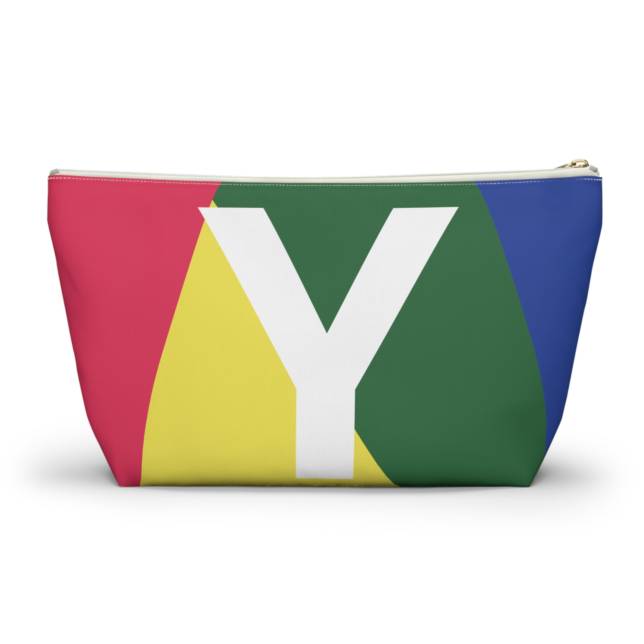 Colorblock Accessory Pouch — Monogram Y T-Bottom Cosmetic Bag