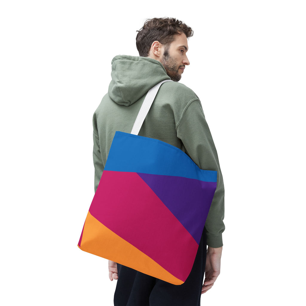 Colorblock Tote Bag