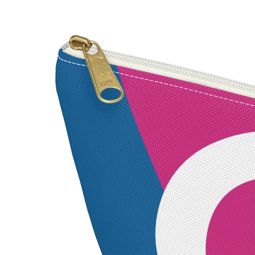Initials Colorblock Accessory Pouch — Monogram G T-Bottom Cosmetic Bag