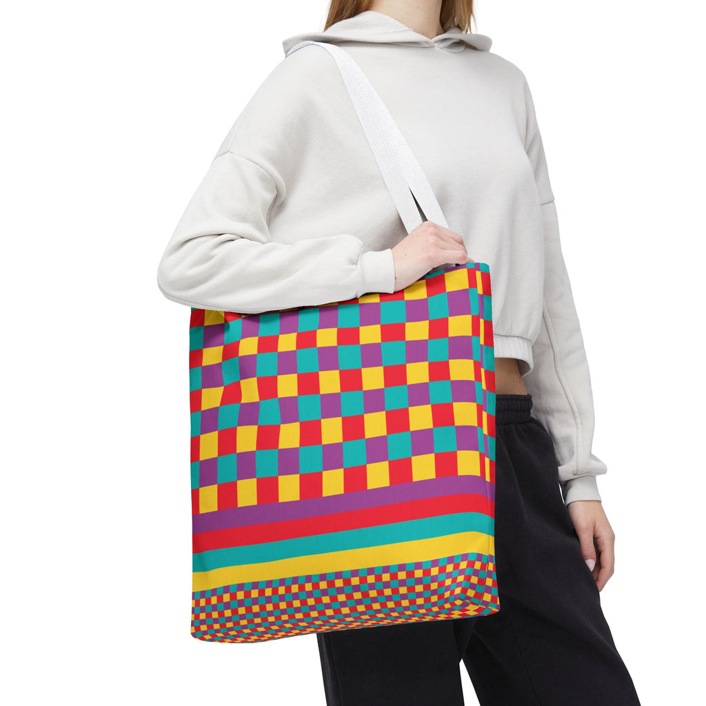 Colorblock Tote Bag