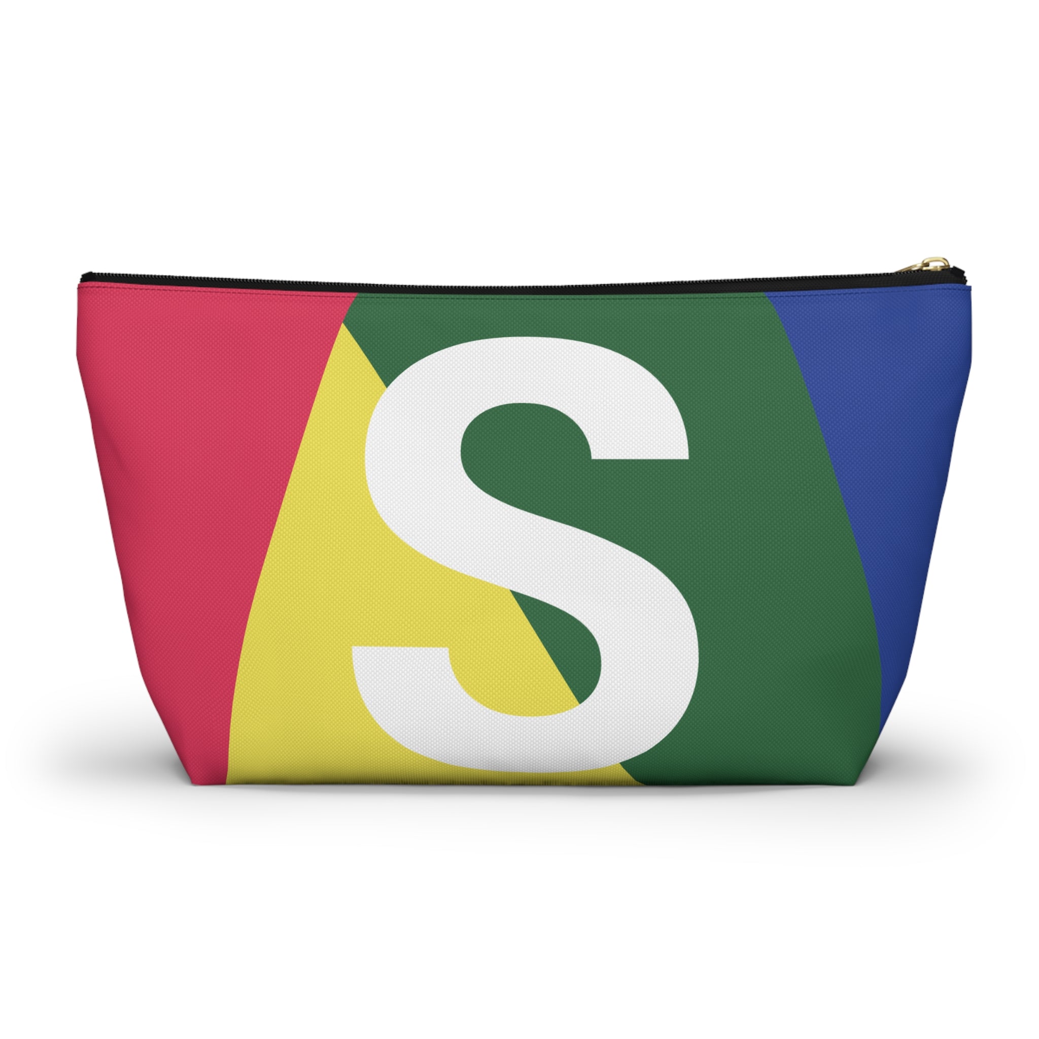 Colorblock Accessory Pouch — Monogram S T-Bottom Cosmetic Bag
