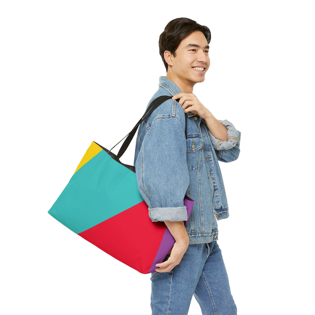 Colorblock Tote Bag