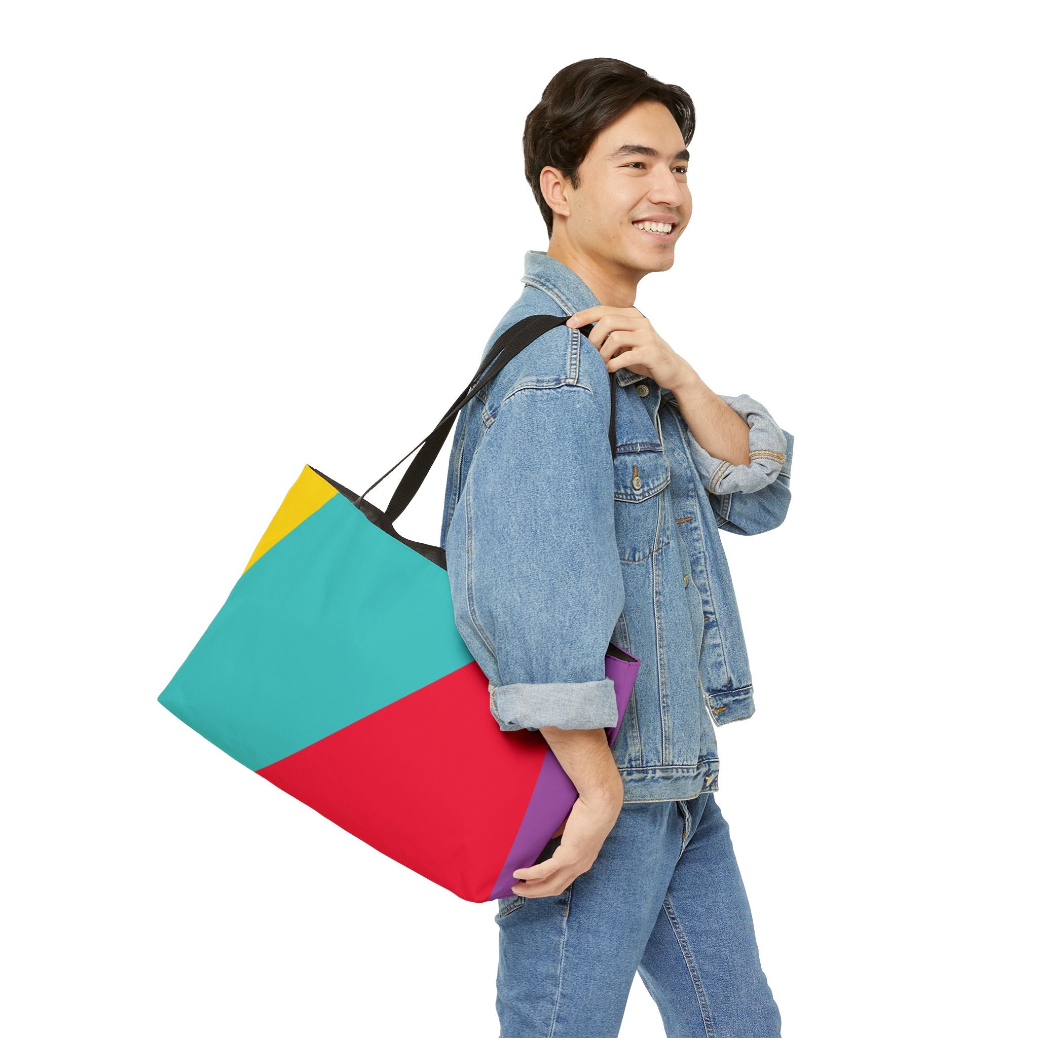 Colorblock Tote Bag