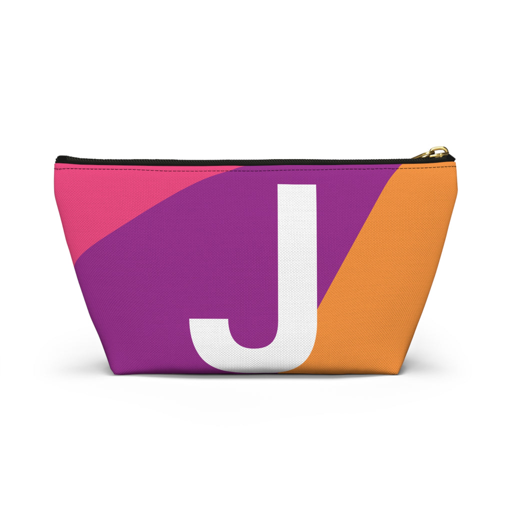 Colorblock Accessory Pouch — Monogram J T-Bottom Cosmetic Bag