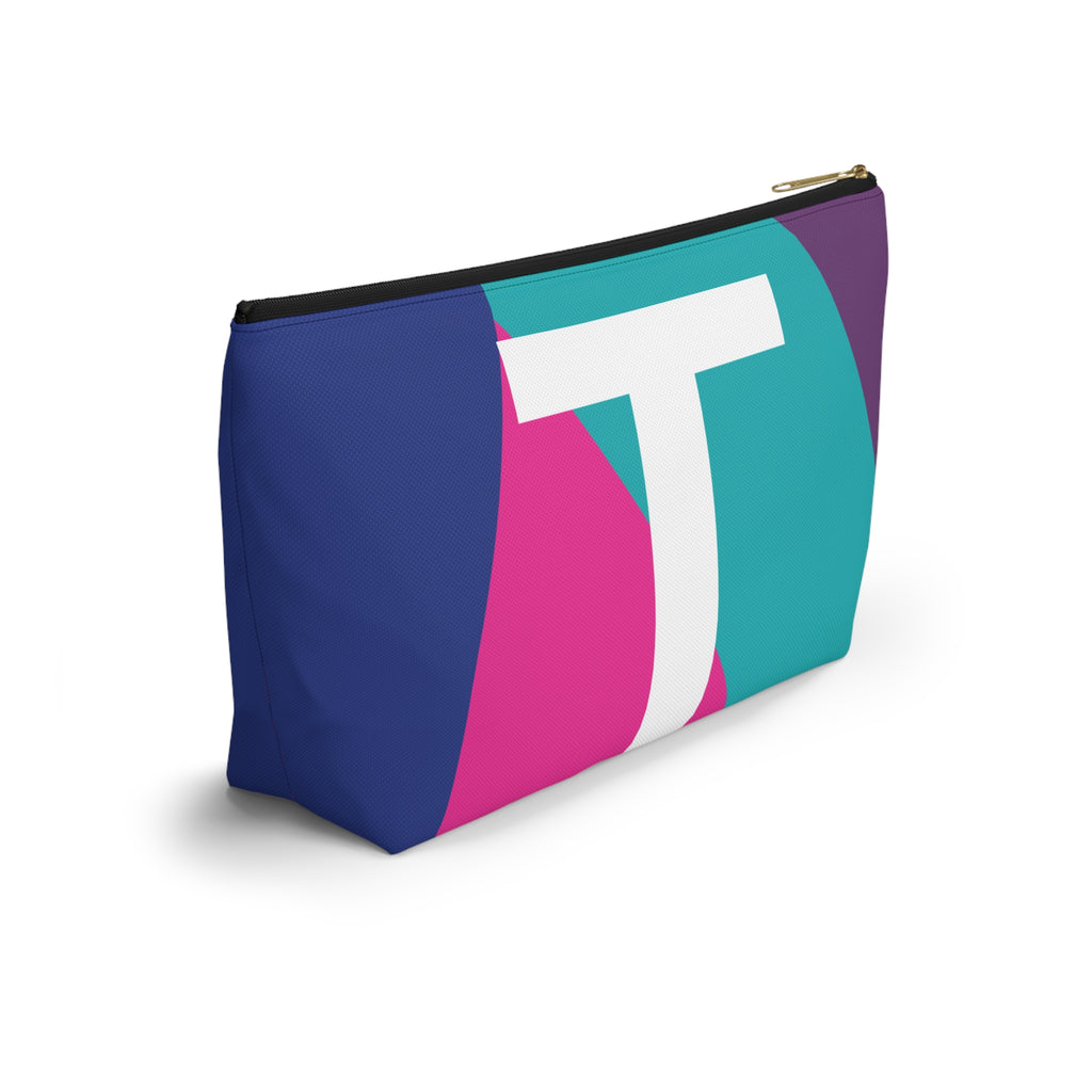Colorblock Accessory Pouch — Monogram T T-Bottom Cosmetic Bag