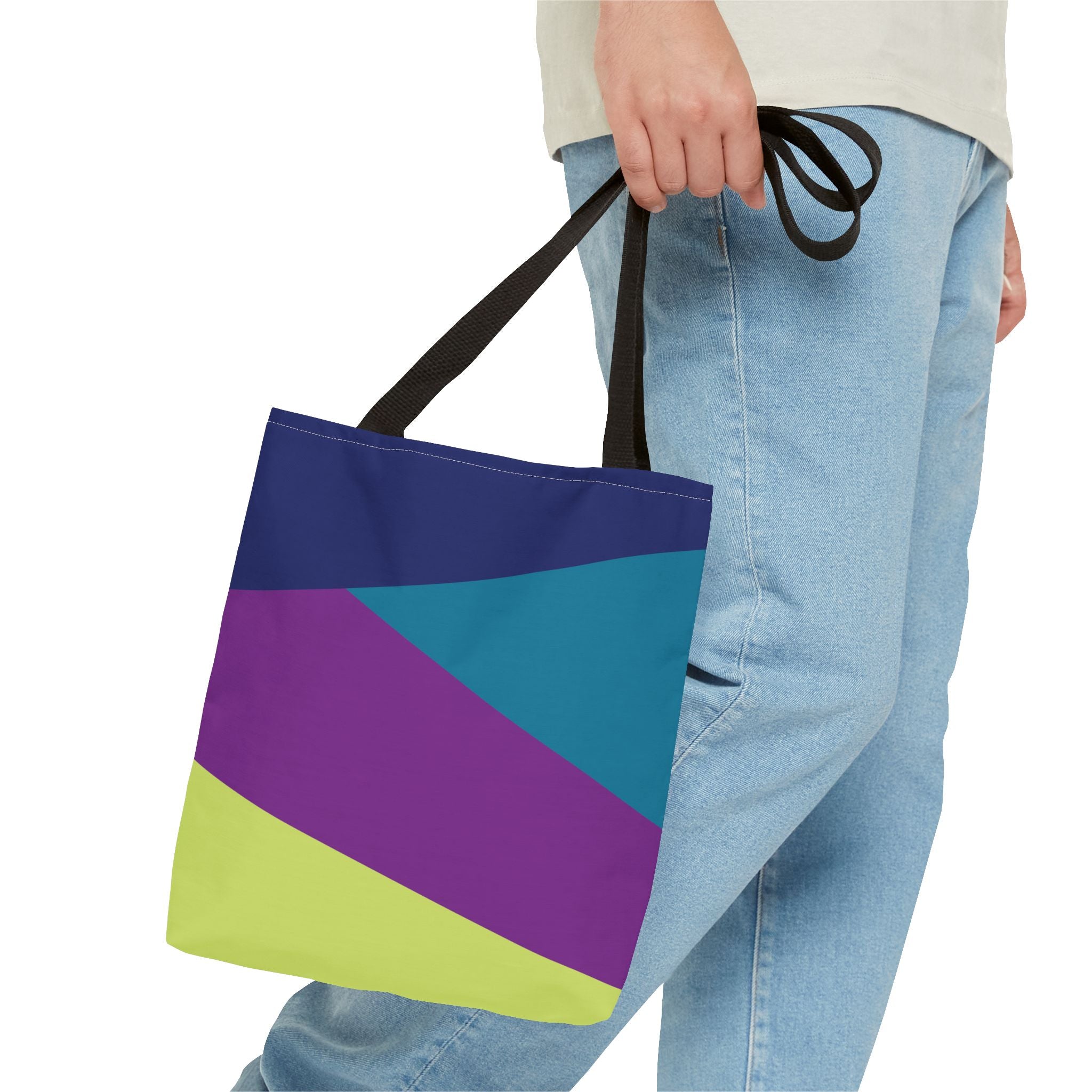 Colorblock Tote Bag