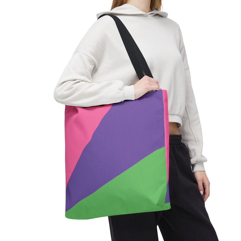 Colorblock Tote Bag