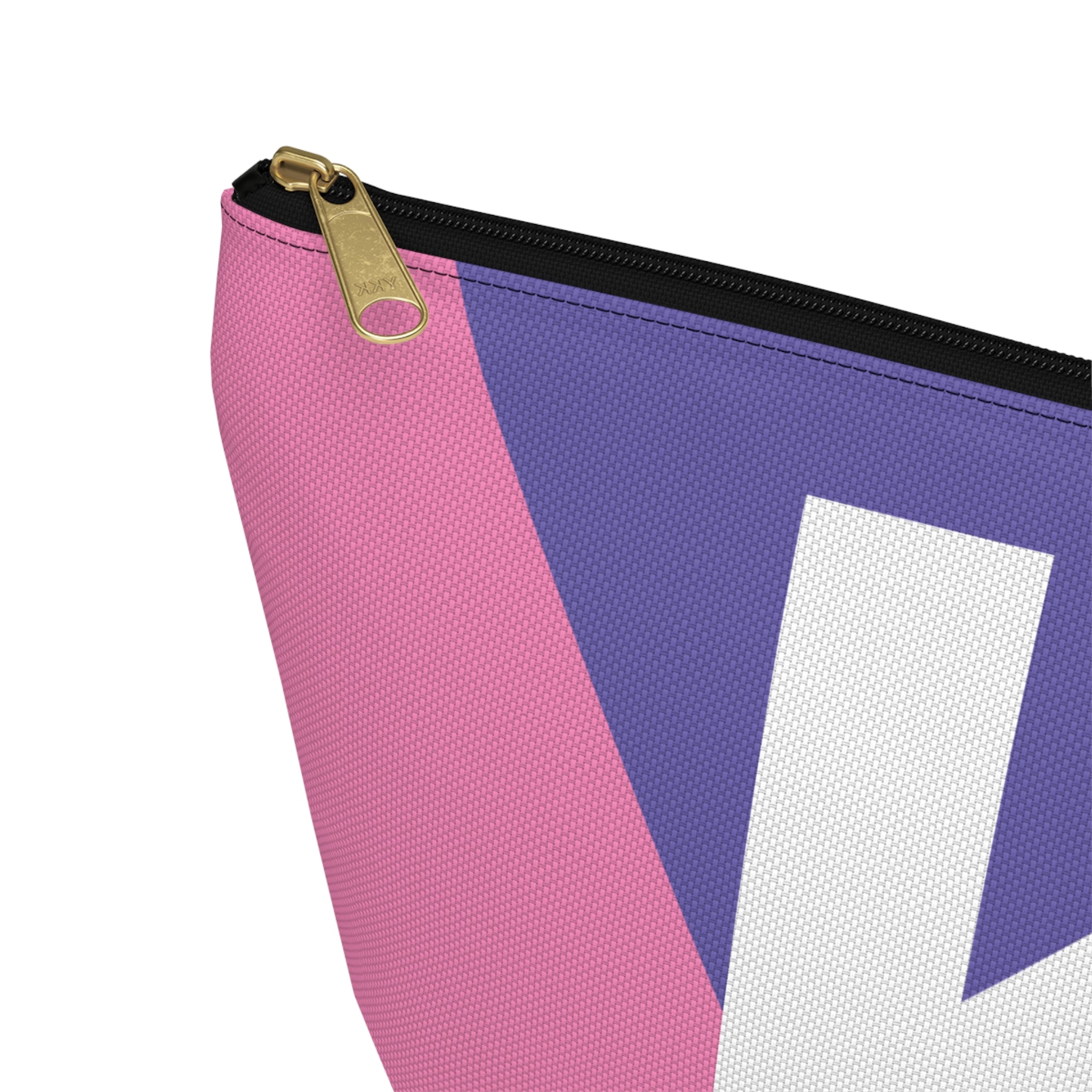 Colorblock Accessory Pouch — Monogram K T-Bottom Cosmetic Bag