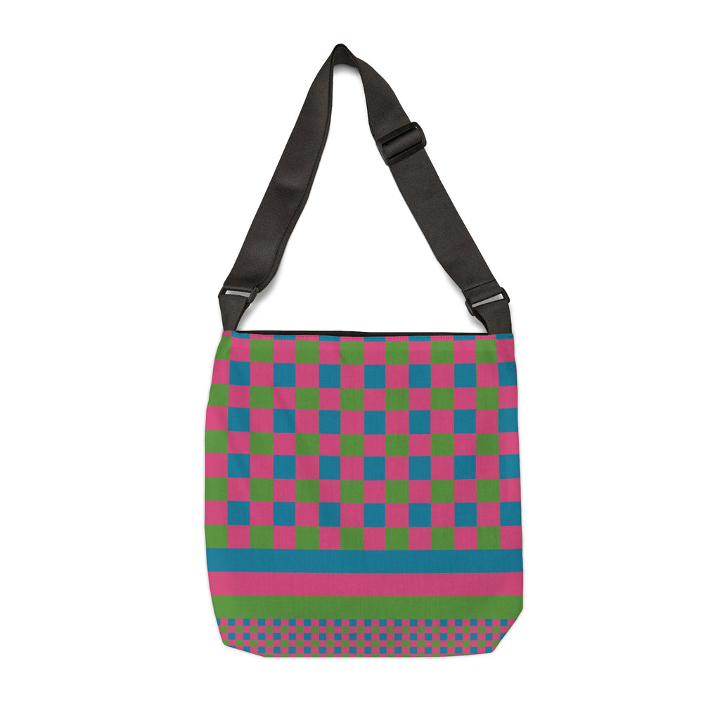 Colorblock Geometric Tote Bag