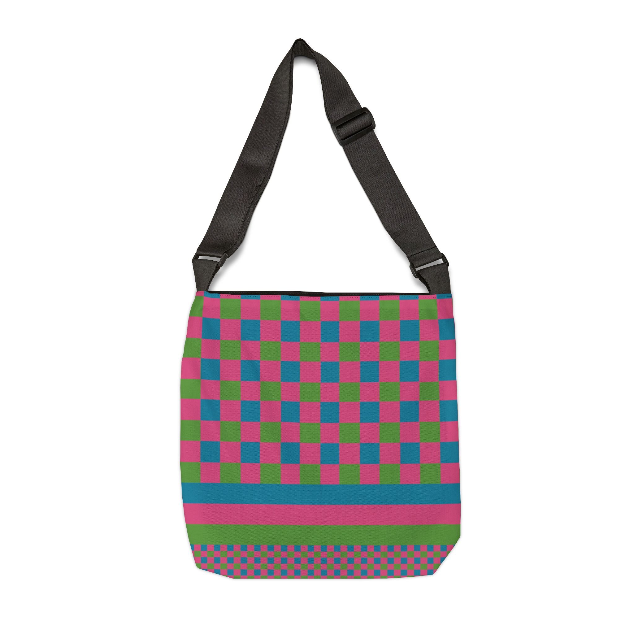 Colorblock Geometric Tote Bag