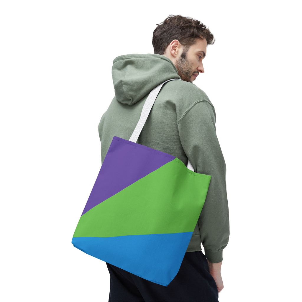 Colorblock Tote Bag